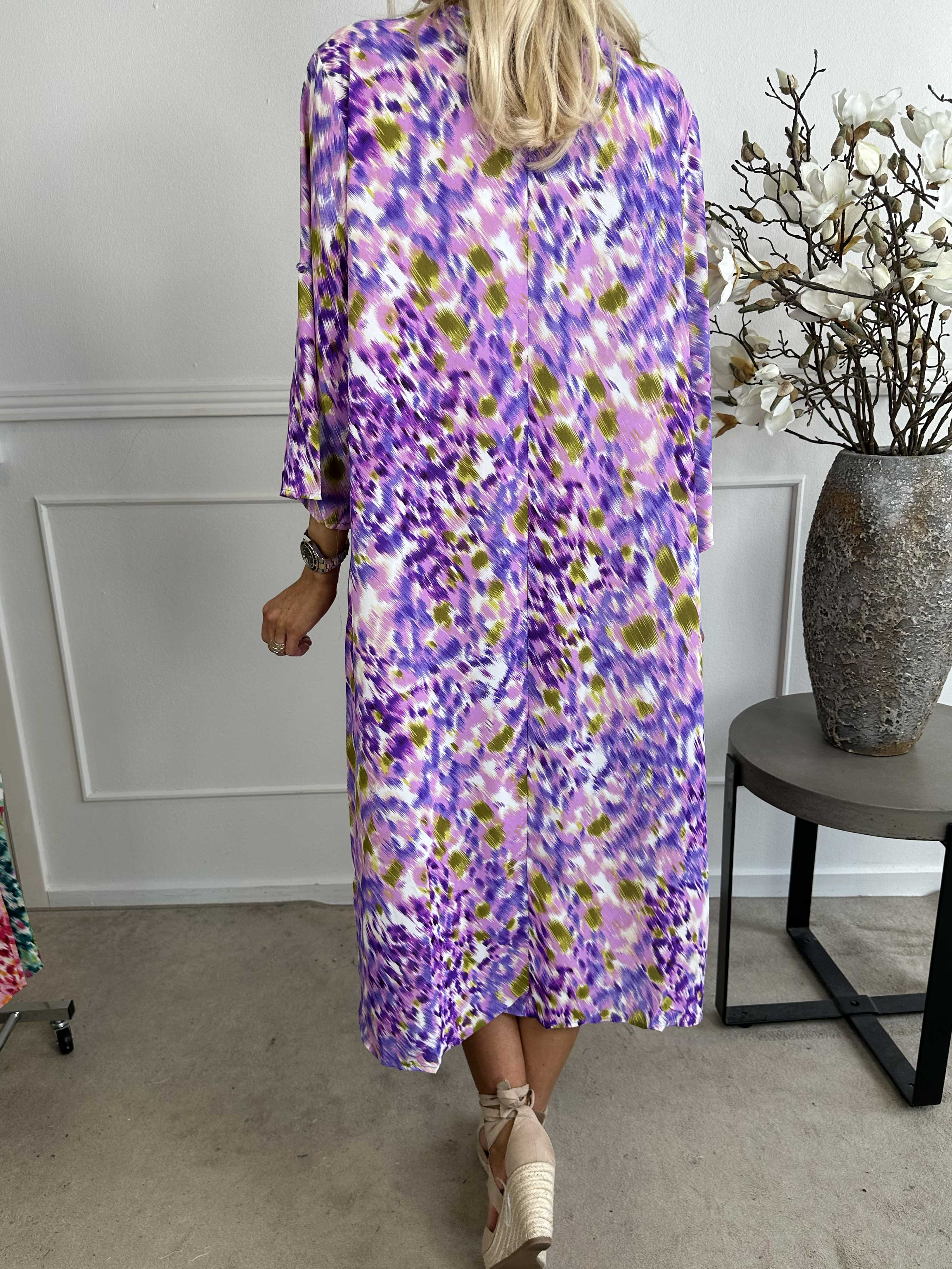 Gigi - Flerfarvet mønstret tunikakjole